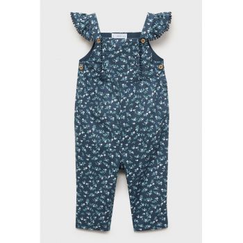 Salopeta cu model floral si capse