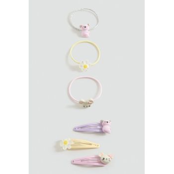 Set de agrafe si clips de par - 6 piese