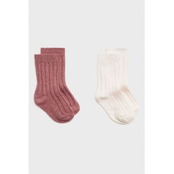 Set de sosete lungi cu aspect striat - 2 perechi