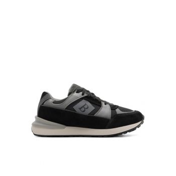 Tenisi barbati - 66979 -  Piele naturala - Negru