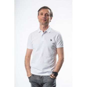 Tricou barbati guler si maneca scurta - negru