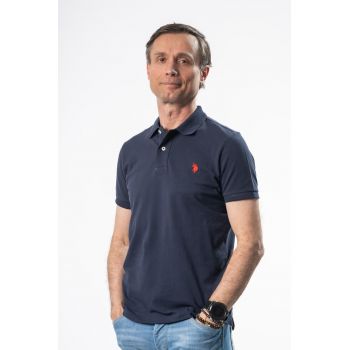 Tricou barbati guler si maneca scurta - negru Tricou barbati guler si maneca scurta - negru