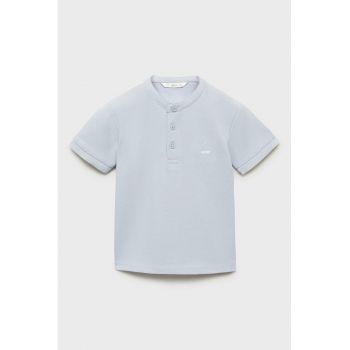 Tricou polo de bumbac cu guler Mao