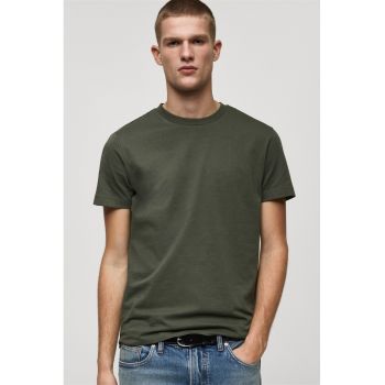 Tricou slim fit de bumbac