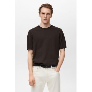 Tricou tricotat fin din bumbac