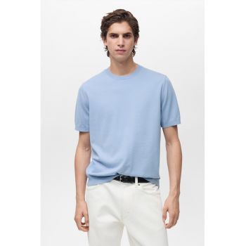 Tricou tricotat fin din bumbac