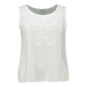Bluza cu detalii brodate - fara maneci