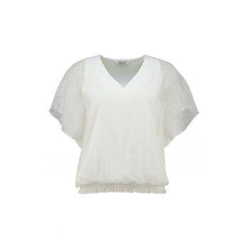 Bluza uni cu decolteu in V