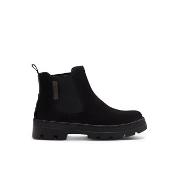Botine dama -  590486291817437 - Piele naturala - Negru