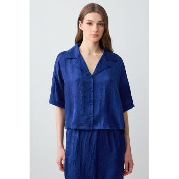 Camasa crop cu maneci cazute