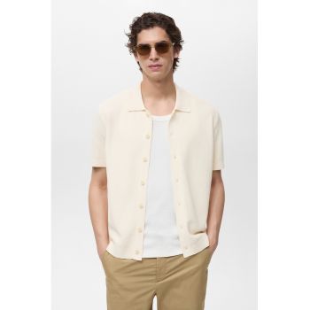 Camsa slim-fit cu model uni