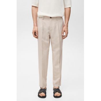 Pantaloni din amestec de lyocell si in