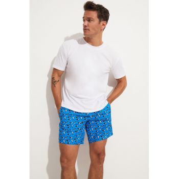 Pantaloni scurti de baie cu imprimeu grafic
