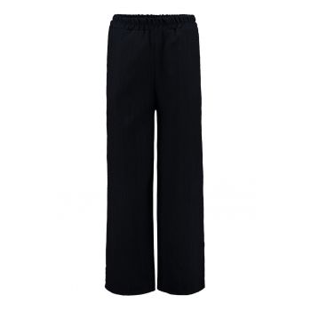 Pantaloni striati cu talie elastica