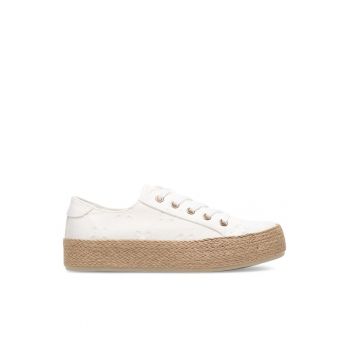 Pantofi dama -  Textil - Alb