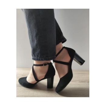Pantofi Eleganti Dama  27336 Negri Velur - Negru -
