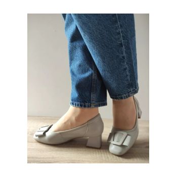 Pantofi Eleganti Dama  460008D 14-N Gri - Gri -