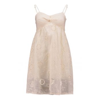 Rochie din bumbac cu bretele inguste