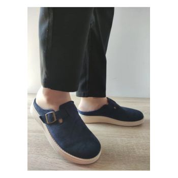 Saboti Casual Barbati  Y249 Albastri Velur - Albastru -