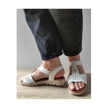 Sandale Casual Dama Jana 28262-44 Albe - Alb -