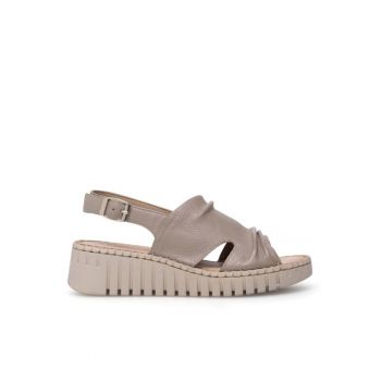 Sandale dama -  590558859161041 - Piele naturala - Bej