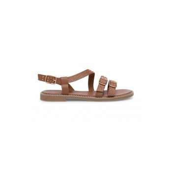 Sandale dama -  590559 - Piele ecologica - Maro