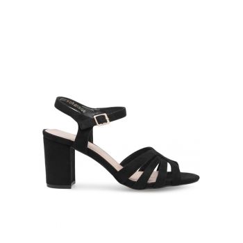 Sandale dama - 73319 -  Textil - Negru