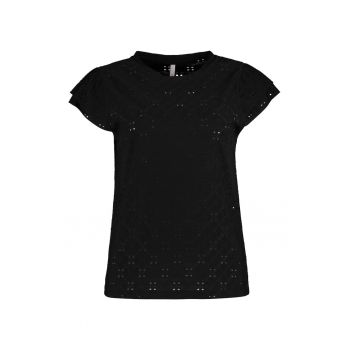 Tricou cu detalii perforate