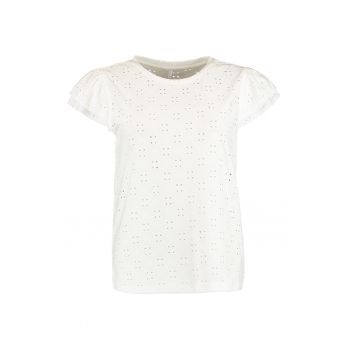 Tricou cu detalii perforate