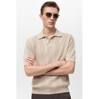 Tricou polo tricotat