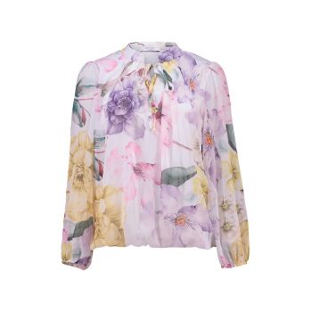 Bluza vaporoasa cu imprimeu floral