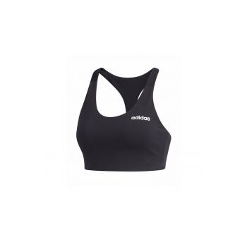 Bustiera sport dama -  suport scazut - respirabil - negru - bumbac/poliester -