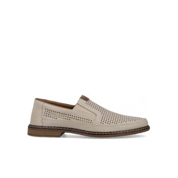 Mocasini barbati -  Piele naturala - Marime 44 - Bej