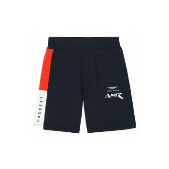 Pantaloni scurti sport baieti  albastru marin - 100% bumbac - stil clasic - confort zilnic