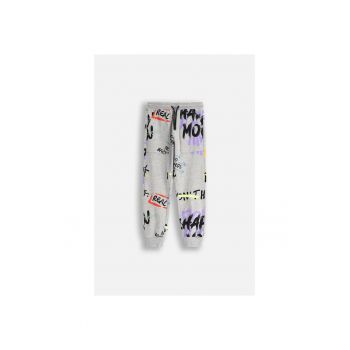 Pantaloni sport cu imprimeu cu motive graffiti