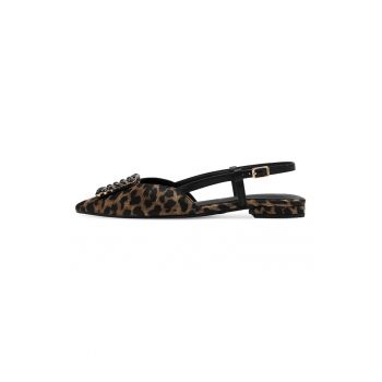 Pantofi slingback cu varf ascutit