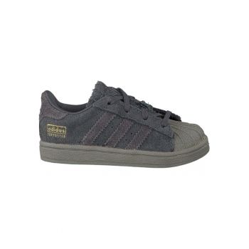 Pantofi sport copii  Originals Superstar - piele naturala - gri - marimea