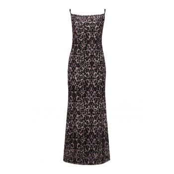 Rochie fara maneci cu imprimeu