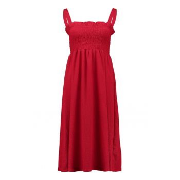 Rochie fara maneci cu segment cu fir stralucitor