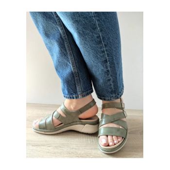 Sandale Casual Dama  18000T Azores 40-N Kaki - Verde -
