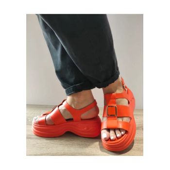 Sandale Casual Dama  4003 11-N Portocalii - Portocaliu -