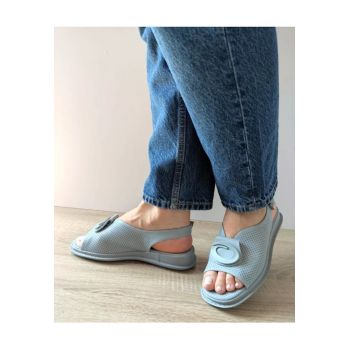 Sandale Casual Dama  60026C 07-N Bleu Denim - Albastru -