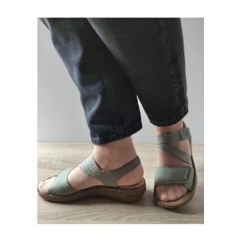 Sandale Casual Dama  V2862-52 Verde Kaki - Verde -