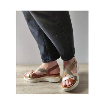 Sandale Casual Dama  W4N-0650C1 Brandy + Cit - Maro -