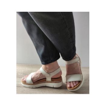 Sandale Casual Dama  W4N-0750 Bej (Nata) - Bej -