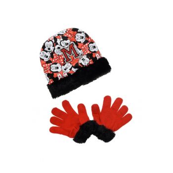 Set caciula si manusi Minnie Mouse