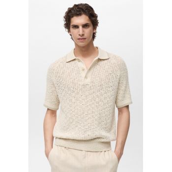 Tricou polo cu croiala dreapta