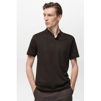 Tricou polo slim-fit din pique