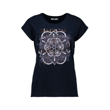 Tricou regular fit cu imprimeu Mandala