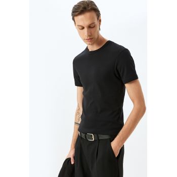 Tricou slim fit de bumbac